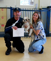 Obedience training graduation, May 2009 - with the instructors
